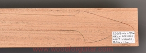 Drewno MAHOŃ na gryf gitary, 19,5 mm