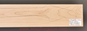 ROCK MAPLE guitar neck blank, 27 mm