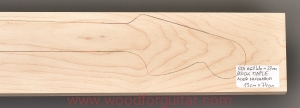 ROCK MAPLE guitar neck blank, 27 mm