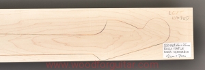 ROCK MAPLE guitar neck blank, 26 mm