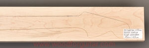ROCK MAPLE guitar neck blank, 27 mm