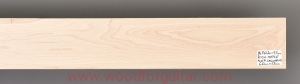 ROCK MAPLE guitar fingerboard blank