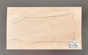 ROCK MAPLE blank for headstock of a guitar neck