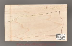 ROCK MAPLE blank for headstock of a guitar neck