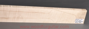 Drewno KLON FALISTY na gryf gitary basowej, 28 mm