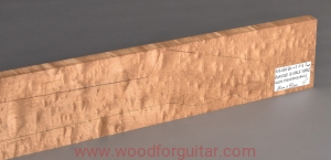 KLON PIECZONY BĄBELKOWY na gryf gitary basowej, klin