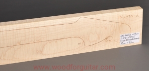 KLON FALISTY na gryf gitary, 28 mm