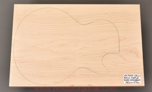 KLON CUKROWY na 1cz. top gitary lub basu, 26 mm