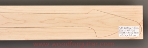 ROCK MAPLE guitar neck blank, 27 mm
