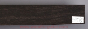 EBONY guitar or short bass fingerboard blank