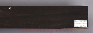 EBONY guitar or short bass fingerboard blank