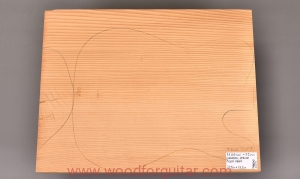 ŚWIERK PIECZONY na 1-cz. korpus gitary, gr. 52 mm