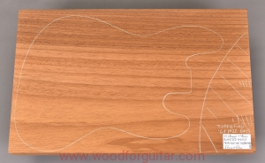 ROASTED AYOUS for 1-pc bass guitar body, 49 mm