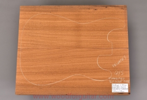 ROASTED AYOUS wood for 2-pc guitar body, 50 mm
