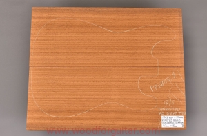 ROASTED AYOUS wood for 2-pc guitar body, 50 mm