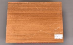 ROASTED AYOUS wood for 1-pc guitar body, 49 mm
