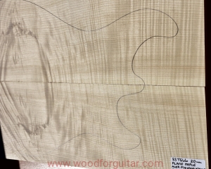 Drewno KLON FALISTY na top, 20mm